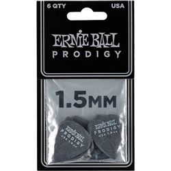 Ernie Ball 1.5mm Black Standard Prodigy Picks 6-PACK