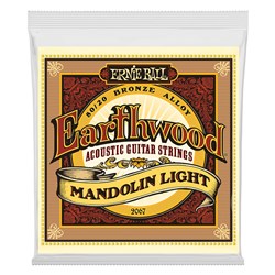 Ernie Ball 2067 Earthwood Mandolin Light 80/20 Bronze Strings (9-34)