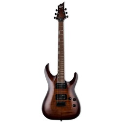 ESP LTD Horizon Series H-200FM Flamed Maple Electric Guitar (Dark Brown Sunburst)