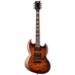 ESP LTD VIPER-256 Electric Guitar (Dark Brown Sunburst)