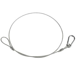 Event Lighting SW3X800PC Clear PVC Coated Steel Safety Cable 3mm Thick / 40KG Load