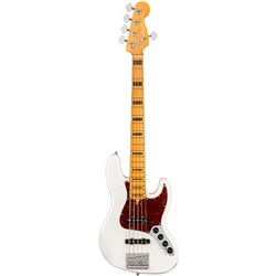 Fender American Ultra Jazz Bass V Maple Fingerboard (Arctic Pearl) w/ Hard Case