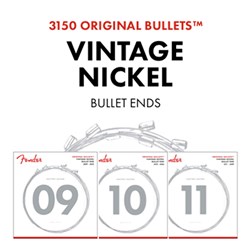 Fender 3150L Original Bullets Pure Nickel Bullet End Electric Strings (9-42)