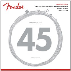 Fender 7250M Nickel Plated Steel Roundwound Long Scale Bass Strings (45-105)
