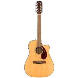 Fender CD-140SCE 12-String Acoustic Guitar w/ Cutaway & Pickup (Natural) inc Hard Case
