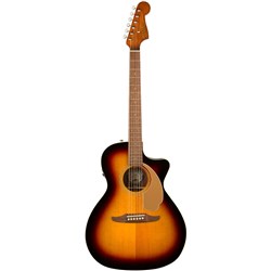 Fender Newporter Player Acoustic Guitar w/ Walnut Fingerboard (Sunburst)