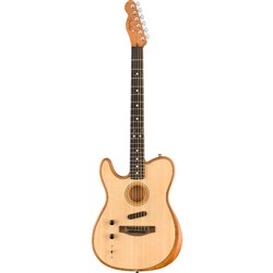 Fender American Acoustasonic Left-Handed Ebony Fingerboard (Natural) inc Gig Bag