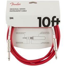 Fender Original Series Instrument Cable 10' (Fiesta Red)