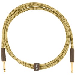 Fender Deluxe Series Instrument Cable - Straight / Straight - 5ft (Tweed)