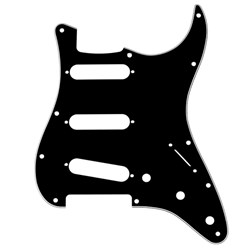 Fender 11-Hole Modern-Style Stratocaster S/S/S Pickguard 3-Ply (Black/White/Black)