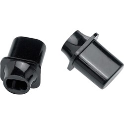 Fender Pure Vintage Telecaster Top-Hat Style Switch Tips Pack of 2 (Black)