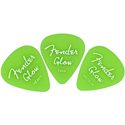 Fender Glow In The Dark 351 Picks - 12-Pack