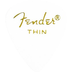 Fender 351 Shape Premium Celluloid Picks 12-Pack - Thin (White)