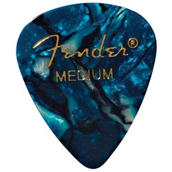 Fender 351 Shape Premium Celluloid Picks 12-Pack - Medium (Ocean Turquoise)