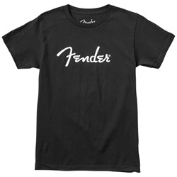 Fender Spaghetti Logo T-Shirt (Black, Large)