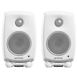 Genelec Classic Series 8010A 3" Two-Way Active Studio Monitor (Pair) - White