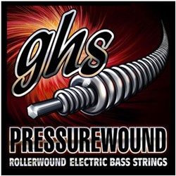 GHS Pressurewound 5-String Bass String Set - Medium (44-128)
