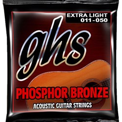 GHS Phosphor Bronze 6-String Extra Light Acoustic Guitar Strings (11-50)