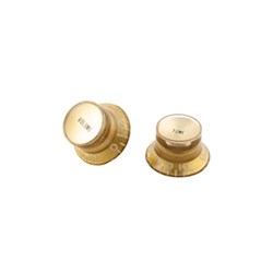 Gibson Top Hat Knobs w/ Gold Metal Insert  - 4-Pack (Gold)
