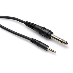 Hosa CMS-110 3.5mm TRS to 1/4" TRS Stereo Interconnect Cable (10ft)
