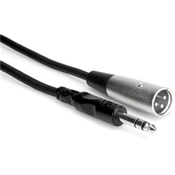 Hosa STX-103M 1/4" TRS to XLR(M) Balanced Interconnect Cable (3ft)