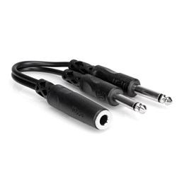 Hosa YPP106 1/4 " TSF to Dual 1/4 " TS Y Cable