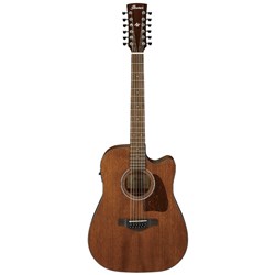 Ibanez AW5412CE 12-String Acoustic Electric Guitar (Open Pore Natural)