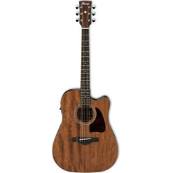 Ibanez AW54CE Artwood Acoustic Guitar w/ Cutaway & Pickup (Open Pore Natural)