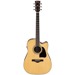 Ibanez AW70ECE Artwood Acoustic Guitar w/ Cutaway & Pickup (Natural High Gloss)