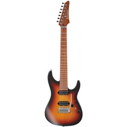 Ibanez AZ24027 7-String Prestige Electric Guitar (Tri Fade Burst Flat) inc Case