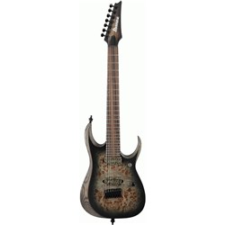 Ibanez RGD71ALPA 7-String Electric Guitar (Charcoal Burst Black Stained Flat)