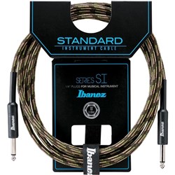 Ibanez SI20 CGR Woven Guitar Cable w/ 2 Straight Plugs - 20ft (Camo Green)