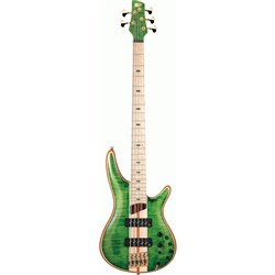 Ibanez SR5FMDX EGL 5-String Premium Electric Bass inc Gig Bag (Emerald Green Low Gloss)