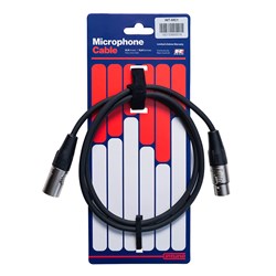 Intune Microphone Cable 1m XLR(m) to XLR(f) REAN Connectors