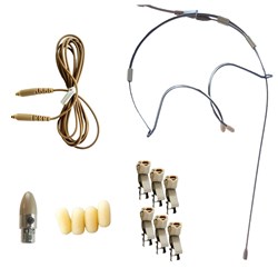 JAG IMX6A 3mm Headset Mic Kit (Shure TA4F Connection) (Beige)