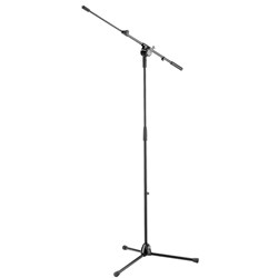 Konig & Meyer 25600 Microphone Stand w/ Telescopic Boom Arm (Black)