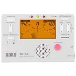 Korg TM-60 Combo Tuner Metronome (White)