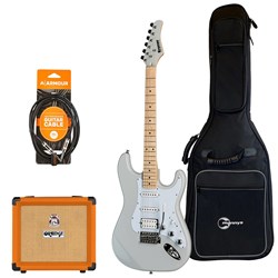 Kramer Focus VT-211S Electric Guitar Pack w/ Orange Crush & Accesories (Pewter Grey)