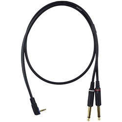 Mogami Patch IP 3.5mm TRS to Dual 1/4" TS Cable (6ft)