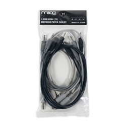 Moog Modular Variety Length Patch Cable Set (2x6/12/18/24" 3.5mm Mono Cables)