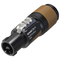 Neutrik FXX 2-Pole Speakon Cable Connector (Black/Brown)