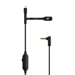 NuraPhone Gaming Microphone w/ Secure Hook and Headset Adapter Cable (Black)