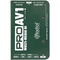 Radial ProAV1 Passive 1-Ch DI For Audio/Visual