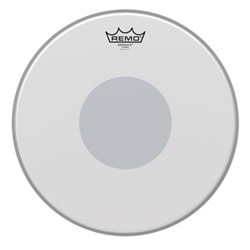 Remo BX-0114-10 Emporer X Coated Snare Drumhead - Black Bottom Dot, 14"