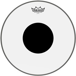 Remo CS-0314-10 Controlled Sound Clear Black Dot Drumhead Top Black Dot, 14"