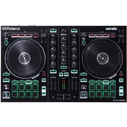 Roland DJ202 Serato DJ Intro Controller w/ Large Platters Optimized for Scratching