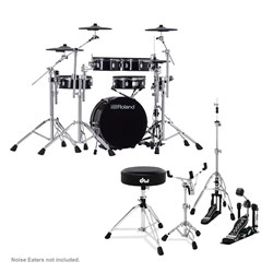 Roland VAD307 V-Drums Acoustic Design Compact Kit w/ TD17 Module & DW Hardware Bundle