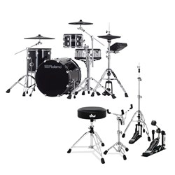 Roland VAD504 V-Drums Acoustic Design 4-Piece Kit w/ TD27 Module & DW Hardware Bundle