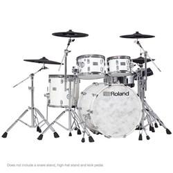 Roland VAD706 V-Drums Acoustic Design 5-Piece Wood Shell Kit w/ TD50X (Polar White)
