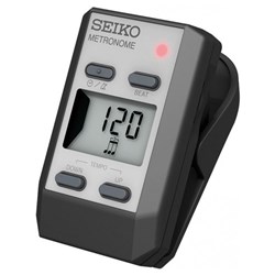 Seiko DM51S Clip-on Digital Metronome w/ Clock (Silver)